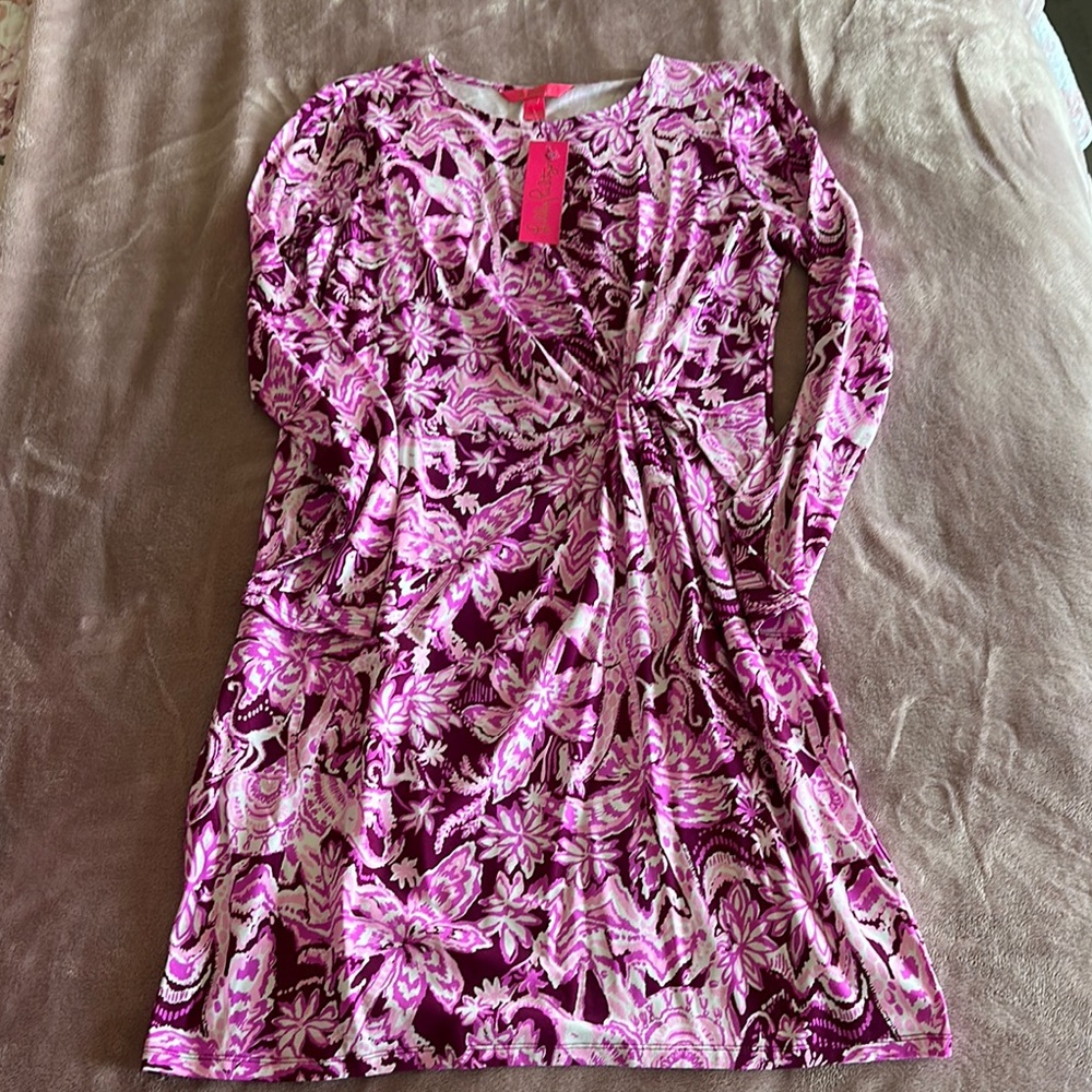 NWT Lilly Pulitzer Lynn Long Sleeve Twist Dress
